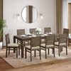Atlas Solid Wood 8 Seater Dining Table With 8 Atlas Wooden Seat Dining Chairs (Finish: Danish Walnut)