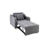 Alysha 1 Seater Fold Out Sofa cum Bed  in Dark Grey Colour
