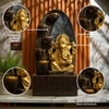 Brown Gold 5 Tier Ganesha Water Fountain