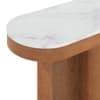 Vela Solid Wood and Banswara Console Table In Amber Walnut Finish