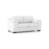 Trissino 2 Seater Premium Italian Leather Sofa In Polaris Colour