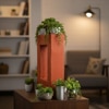Orange Square Planter Indoor Tabletop Water Fountain