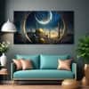 The Castle Decor Islamic Wall Painting Wooden Framed 27x48 Inch (Style 1)