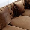 Norman Fabric Sofa - Brown