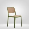 Kepler Brooks Zen Cafeteria Dining Chair in Green Colour