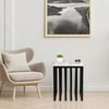 Black Metal Side Table in Black Colour