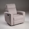 Canyon One Seater Manual Fabric Recliner in Greige Beige Colour