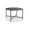 Linda Round Metal Coffee Table In Black Finish