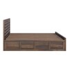Shashi Sheesham Wood Queen Size Bed In Provincial Teak Finish With Hydraulic Storage (60 x 78 inches)