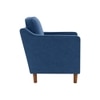 Menta Boucle Fabric Lounge Chair in Blue Colour