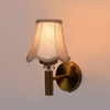 Devansh Gold Wall Mounted Lamp With Beige Jute Shade