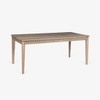 Dune Solid Wood Eight Seater Dining Table Set in White Colour