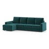 Apollo Sofa (Colour : Malibu, Cushion : Soft, Back Type : High Back, Seating Capacity : Left Aligned 3 Seater + Left Aligned Chaise + Ottoman)