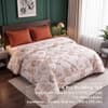 Cream Floral 4 Pcs Comforter Set With Queen Size Bedsheet With 2 Pillow Covers