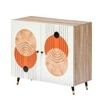 Adore Shoe Cabinet for 12 Pairs with Boho Print – Stylish Printed Shoe Organizer for Modern Homes