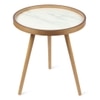 Marwood Round Table Medium by De Maison Decor in Classical Design in White Finish