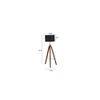 Hemmings Black Cotton Shade Floor Lamp