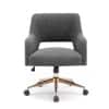 Doe Buck Lotsee Modern Grey Boucle Office Chair