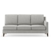 Abbey Sectional Sofa (Colour : Vapour Grey, Cushion : Soft, Seater : Left Aligned 3 Seater + Left Aligned Chaise)