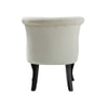 Grenier Fabric Slipper Chair in Off-White Color