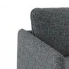 Kobi 2 Seater Fold Out Sofa Cum Bed in Charcoal Haze Colour