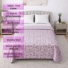 Nyla Pink Floral Cotton Dohar Double Bed Reversible 350 Tc Size 240 X 220 Cms