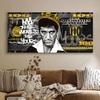 Paintingmantra Crowned Gangster Pop Art Canvas Wall Painting Decor 22x46 Inch