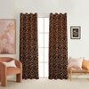 Velvet Golden Foil Pack of 2 Pieces Blackout Window Curtain