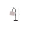Grey cotton Zig Zag Curvy table lamp with Iron Base (SP28)