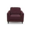 Franco 1 Seater Leather Sofa in Wine Colour