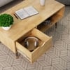 Hexa Engineered Wood Coffee Table With 1 Drawer In Giant Wood