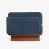 Anish Solid Wood Day Bed in Blue Colour