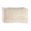 Popcorn Textured Handwoven Woolen Lumbar Cushion Cover