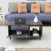 Hexa Engineered Wood Center Table With Storage And Open Rack In Slate Grey