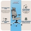 Kepler Brooks Marvel Lite Office Desk Chair in Grey Colour