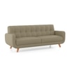Waverly 3 Seater Leather Sofa in Taupe Mist Colour