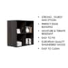 Hexa Engineered Wood Bookshelf Multipurpose Storage Rack in Flower Wenge Colour