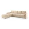 Apollo Compact Sofa (Colour : Birch Beige, Cushion : Hard, Back Type : Regular, Seating Capacity : Left Aligned 3 Seater + Left Aligned Chaise + Ottoman)