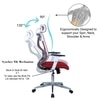 Wiweangs High Back Ergonomic Chair in Red Colour
