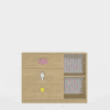 Candyland Chest Of Drawer Cabinet In Oak Colour