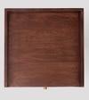 Harmful Solid Wood Bed Side Table In Dark Brown  Finish