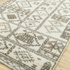 Jaipur Rugs Soft Geometric Jute Carpet Rug Grey 5x8 ft in Mocha And Cloud White