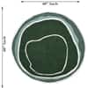 Emerald Ripple Carpet Size 4.0x4.0 ft.