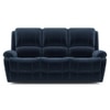 Lebowski Fabric Three Seater Manual Recliner in Cobalt Fabric Colour