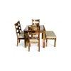 Oakmont Sheesham Wood Accent 6 Seater Dining Set With Teak Finish