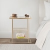Gold Metal Side Table in Gold Colour