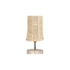Gunner Damru Bamboo table lamp with White Brushed wood base