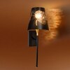 Devansh Metal Electric Wall Light in Black Colour with Black Shade Count of 1 Light