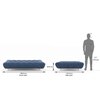Palermo 3 Seater Click Clack Sofa cum Bed In Midnight Indigo Blue Colour