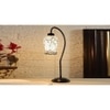 Multicolor Mosaic Glass Curvy Table lamp with Iron Base (EN28)